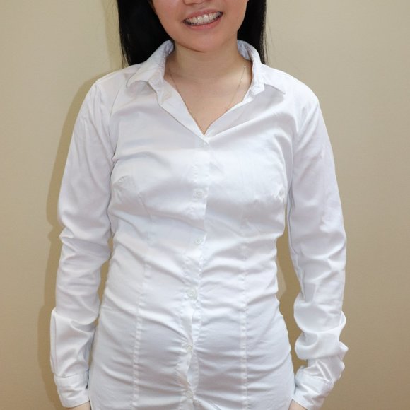 White Formal Business Collar Shirt - Picture 1 of 3